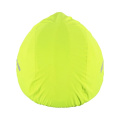 High visibility universal size bike waterproof helmet cover with reflective stripes